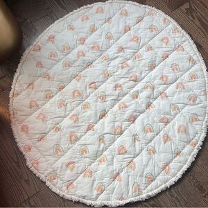 PEHR Happy Days Organic Quilted Round Play Mat